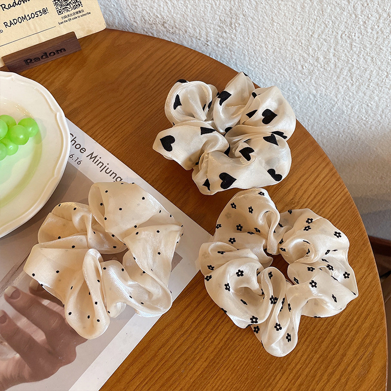 慵懒风大肠发圈网红2025新款高级感头绳女发绳扎头发清新饰品皮筋