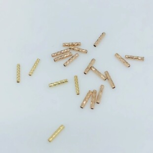 G18K Gold Car Flower Tube G18K Car Flower Tube Bracelet Necklace Jewelry Accessories