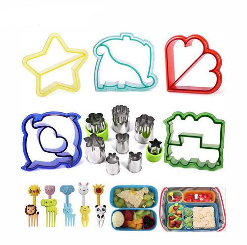 Amazon 21, 28-piece baking tools set, PS material sandwich bread mold, vegetable and fruit cookie cutter