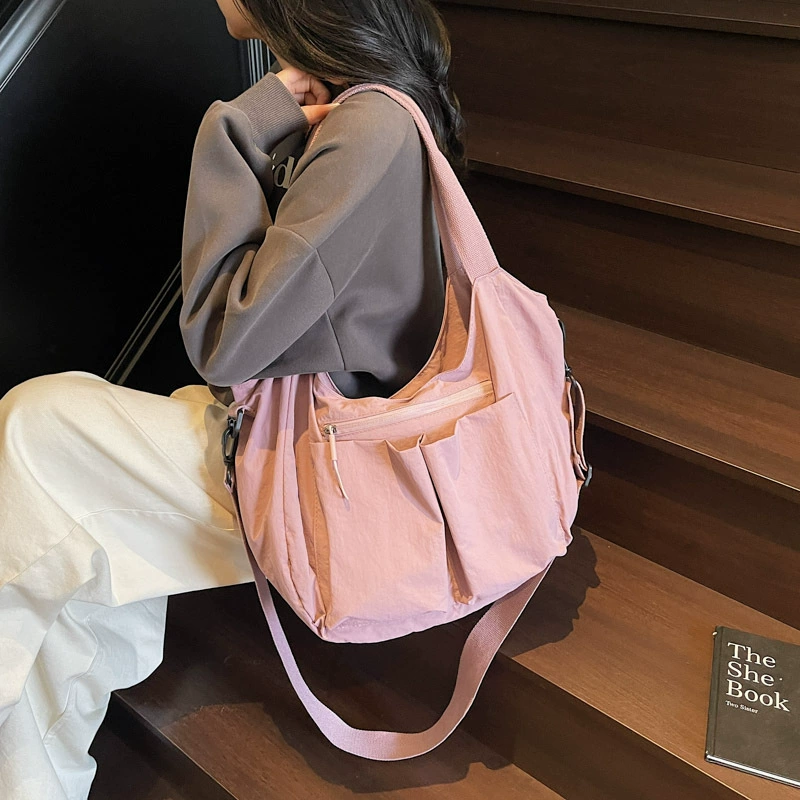 Новая женская сумка через плечо, высококачественная студенческая сумка через плечо для покупок, универсальная сумка через плечо большой вместимости, заводские товары