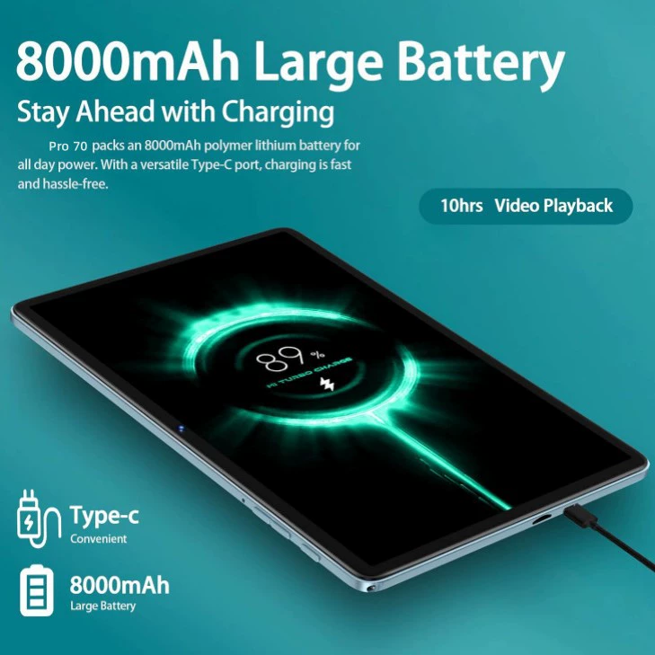 10,1-дюймовый 4K HD полноэкранный 5G Wi‑Fi планшет с поддержкой SIM-карты, Android, развлекательный мобильный сетевой учебный PAD