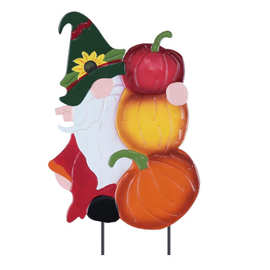 跨境新爆品圣诞节万圣节地插金属艺术插件金属工艺品花园装饰站桩