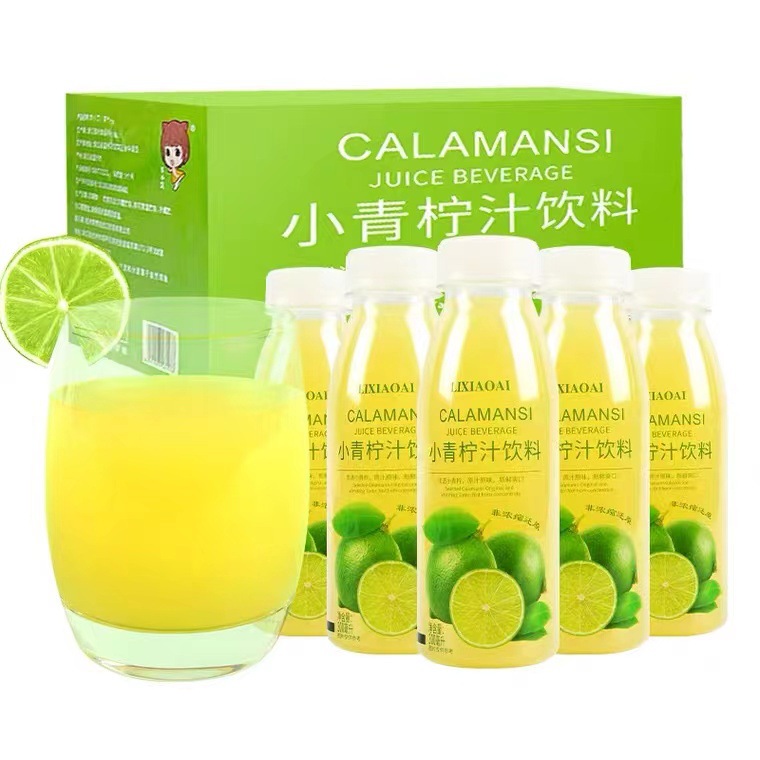 李小艾 小青柠汁饮料 青柠果汁 小青柠 300ml*12瓶/箱