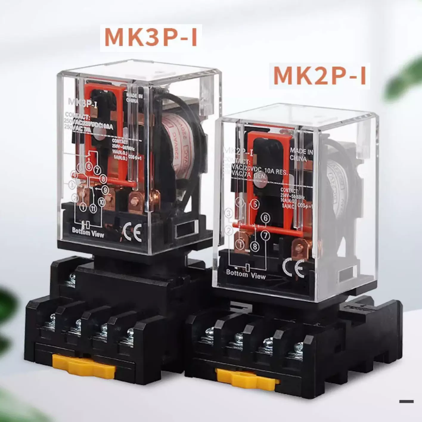 MK2P-IMK3P-I中间继电器AC220VDC24V8脚11脚直流电源双电压直流控