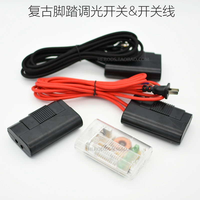 Настольная лампа торшер ножной переключатель push-push/педаль диммеры ретро-переключатель DIY освещения