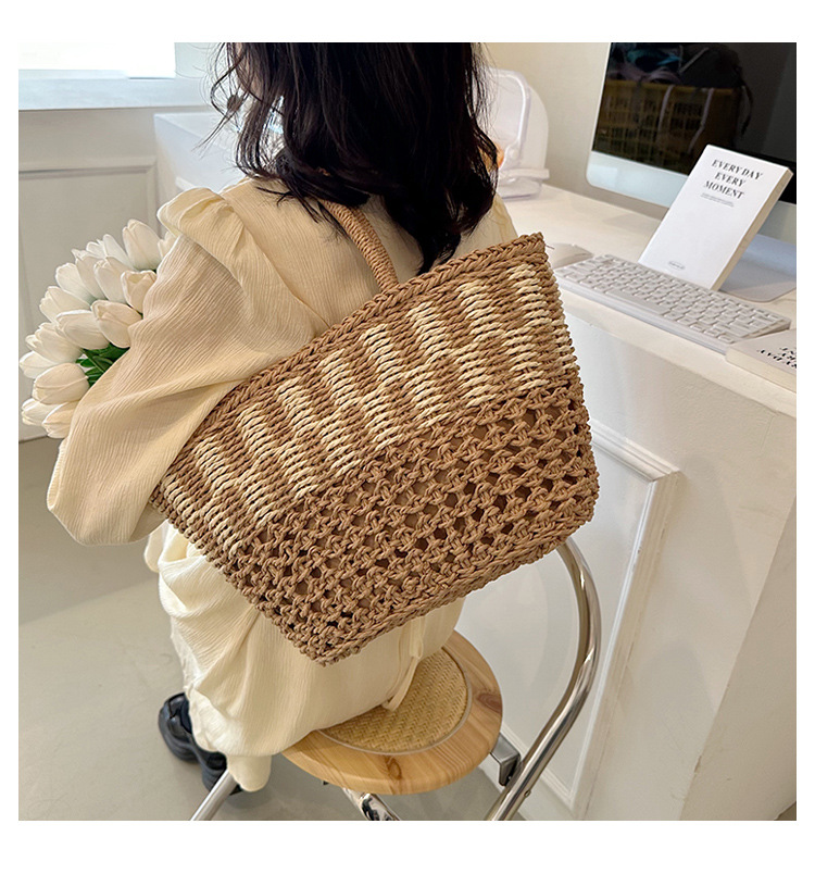 Handbag Bags Type Daily Occasion Straw Material Women's All Seasons Straw Vacation Handbag