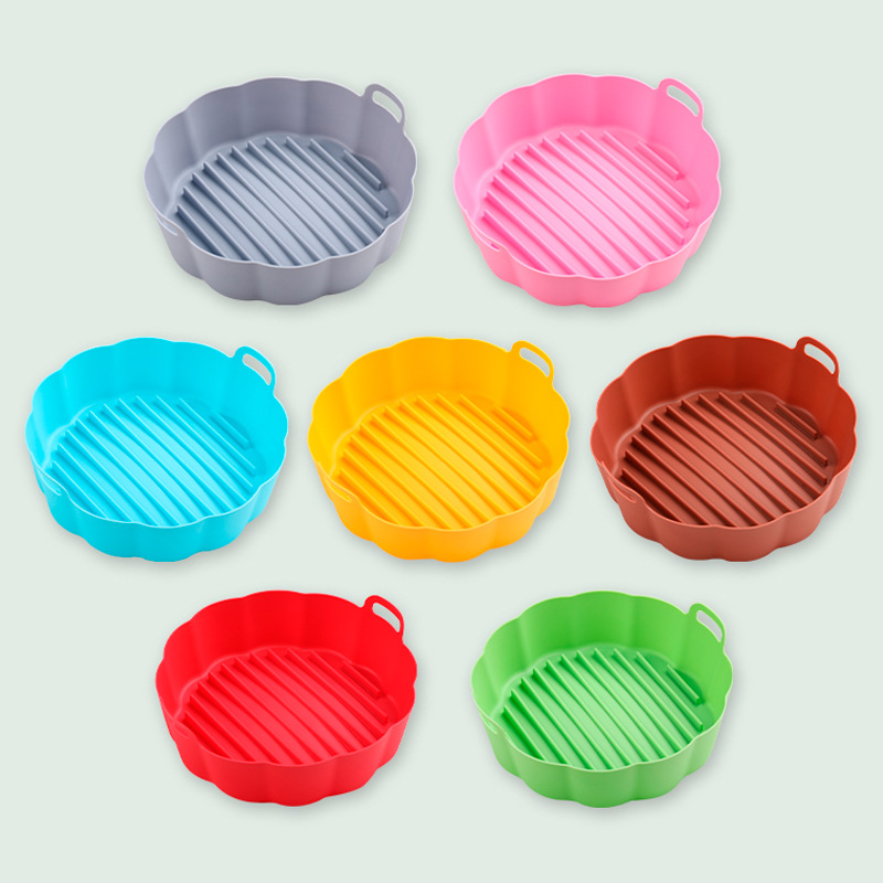 Freidora de aire de silicona bandeja para hornear freidora de aire de silicona bandeja de horno bandeja para hornear