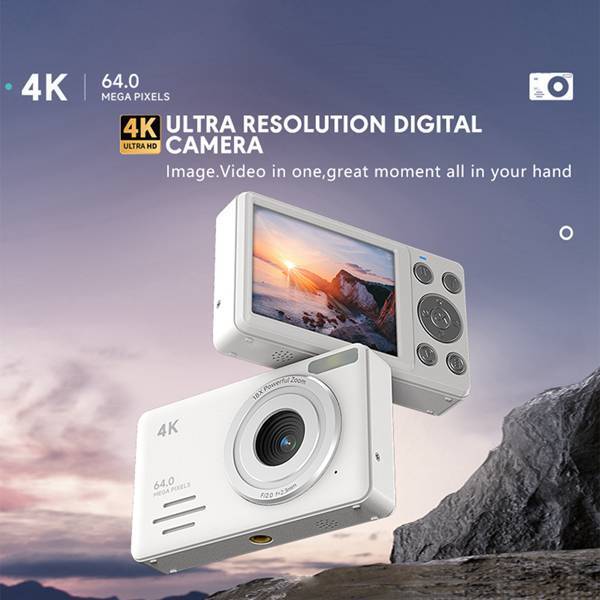 1 Set Color: White Material: Plastic S7 4K High-Definition Digital Camera Entry-Level Selfie Travel Camera 1 Set Color: White Material: Plastic S7 4K High-Definition Digital Camera Entry-Level Selfie Travel Camera