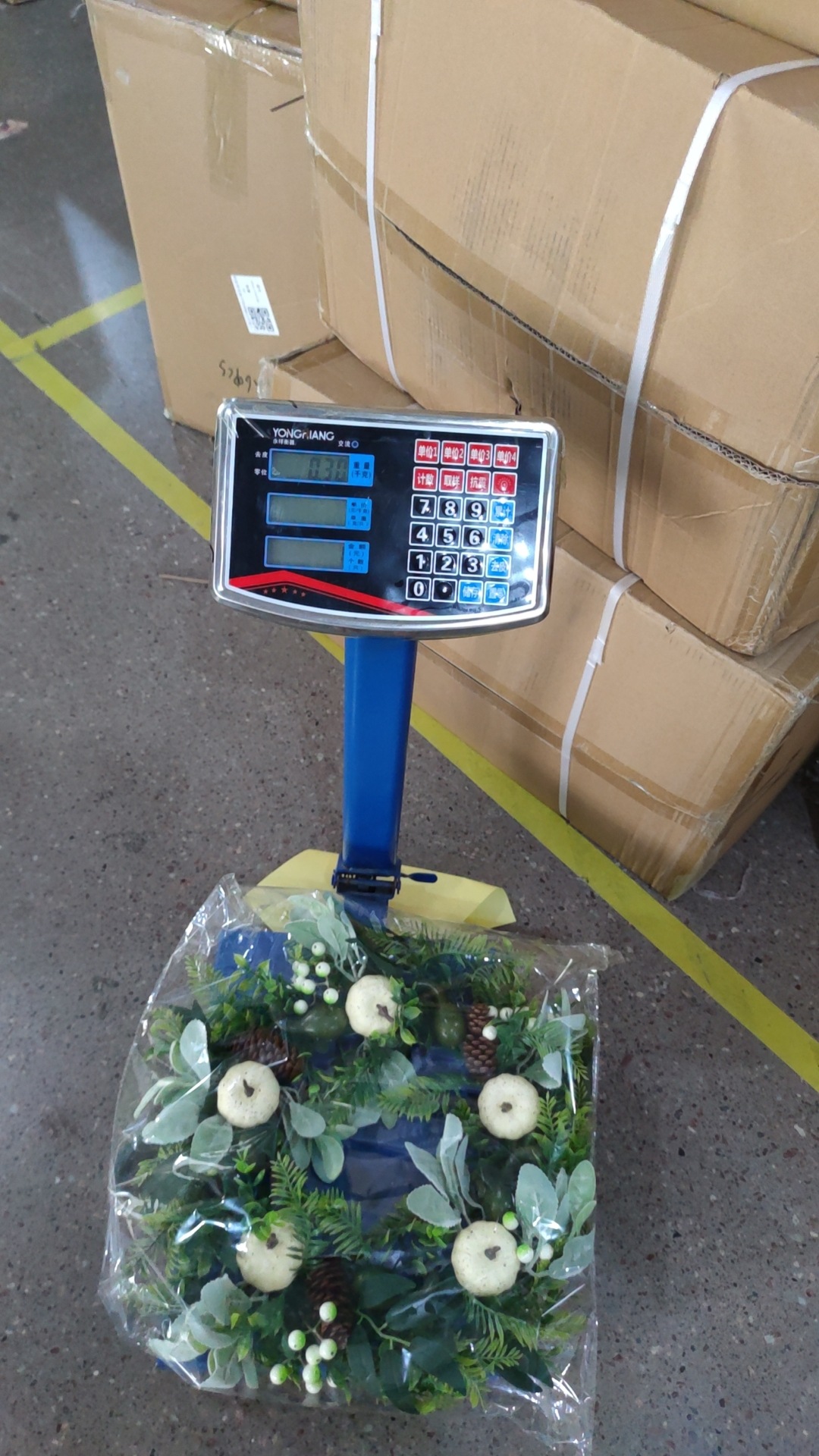 Grenzüberschreitende unabhängige Station, Herbst-weiße Kürbisgirlande, Heimdekoration, Türgirlande zum Aufhängen, Weihnachtsdekoration_voghion.com