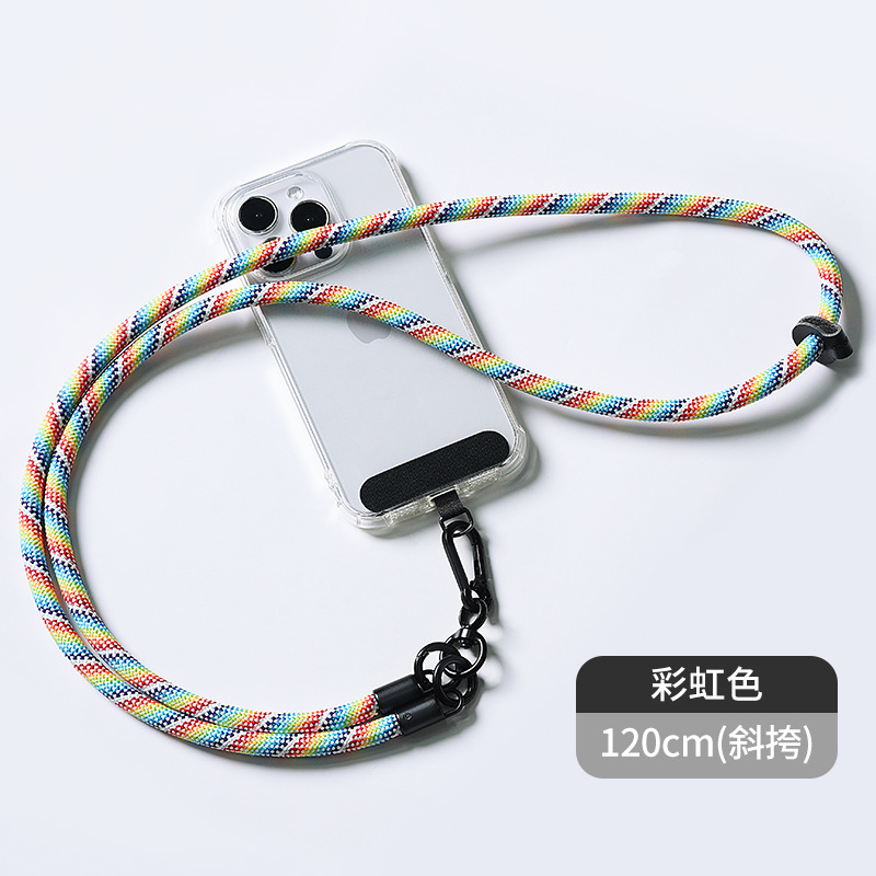 Cordón de teléfono móvil al por mayor crossbody ajustable avanzado Halter muñeca tejida Sling back clip caja del teléfono móvil correa de cordón