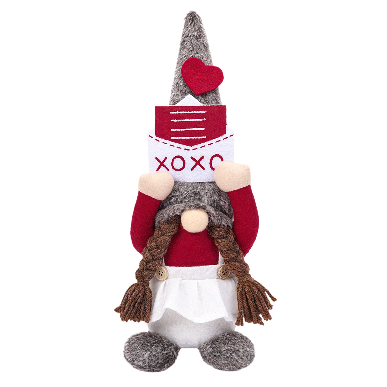 Nuevos productos transfronterizos Día de San Valentín amor muñeca sin cara lindo peluche mano enano muñeca decoración decorativa creativa