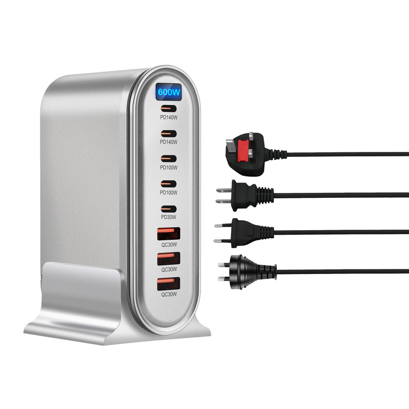 New 600W Gallium Nitride Desktop Charge 500W Display Screen PD Charger 440W Multifunctional Desktop 320W Adapter New 600W Gallium Nitride Desktop Charge 500W Display Screen PD Charger 440W Multifunctional Desktop 320W Adapter