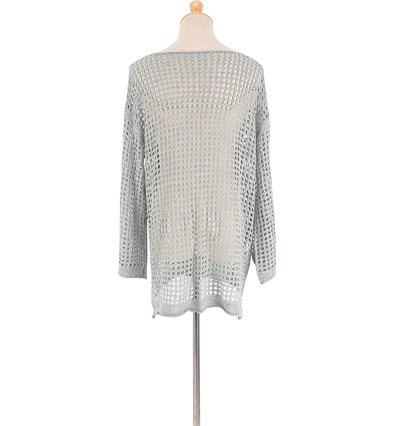 Damen Strand Cover Up Gehäkelter Strickpullover Für Urlaub_voghion.com