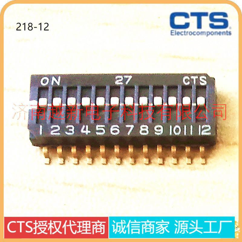 CTS拨码开关CTS 218-12LPS 贴片12位DIP指拨开关218-12 现货