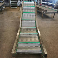 厂家直销304不锈钢链板坚果挡板式板链输送机 链板提升机 烘干机