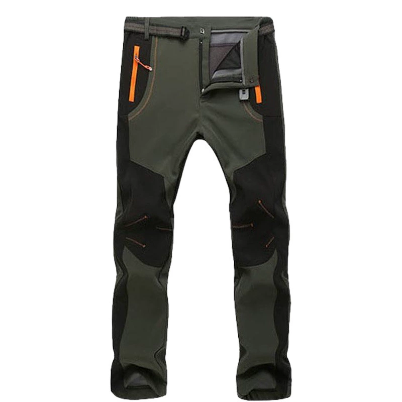 Осенне-зимние брюки с мягкой оболочкой для пар, ветрозащитные водонепроницаемые спортивные флисовые штаны Уличные теплые дышащие штаны на флисовой подкладке теплые дышащие брюки для альпинизма для мужчин