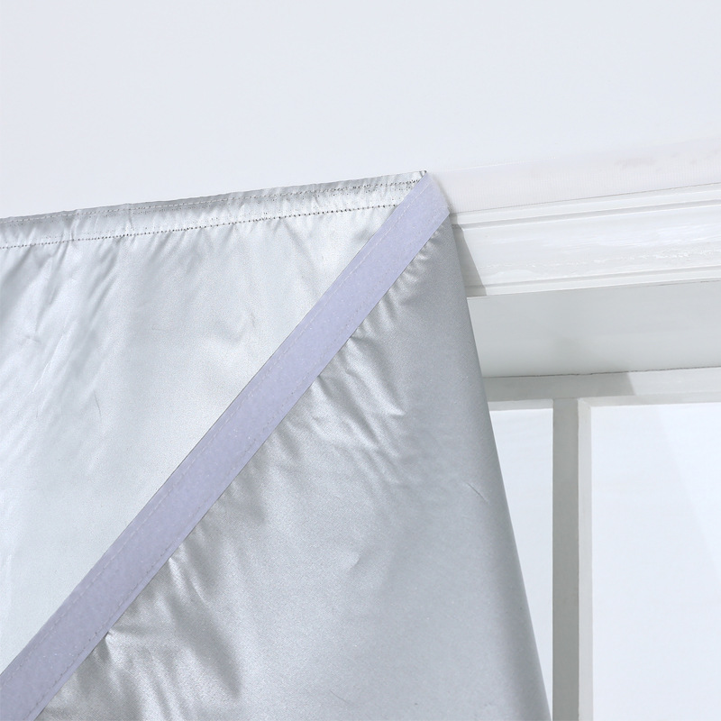 Cortina de protección térmica totalmente opacada gancho de dormitorio simple opaco nuevo tela plateada más gruesa para protegerse del sol como nubes