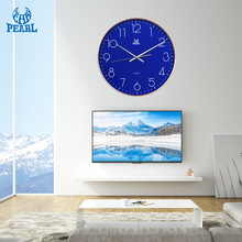 时钟艺术挂钟卧室静音石英钟简约客厅壁钟明珠星钟表设计壁挂式