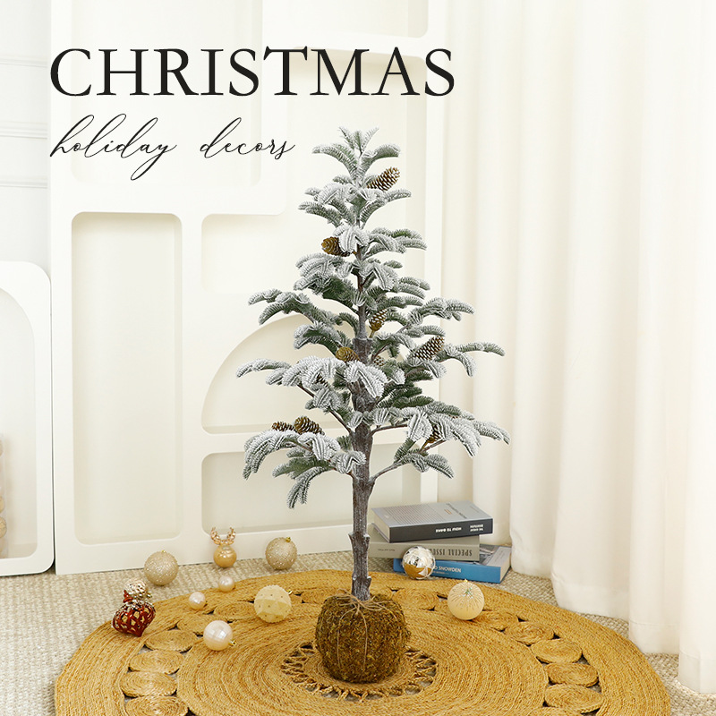 Amazon explosión árbol de Navidad cedro musgo fondo de árbol de Navidad atmósfera de diseño suministros al por mayor en stock