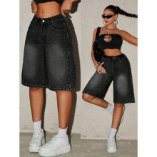 O 13718 High Waist Teen Denim Shorts ����������ţ����ֿ�
