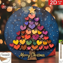 亚马逊跨境圣诞木质工艺品挂牌墙壁装饰挂件复活节入户门装饰