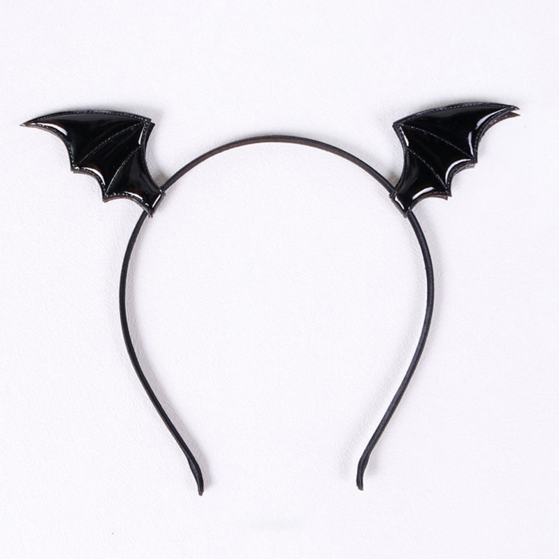 ホット販売ハロウィン帽子コウモリヘアピンヘアバンドセット小悪魔レザーアクセサリーフェスティバルパーティー小道具ヘアアクセサリー|undefined