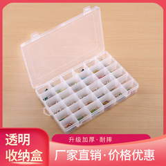 36-grid detachable plastic creative multifunctional jewelry small grid diy desktop screw cosmetics storage box transparent