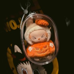 Labubuエナメル保護カバー綿人形ストラップパーティー痛みバッグ透明散歩人形15cm20防塵布