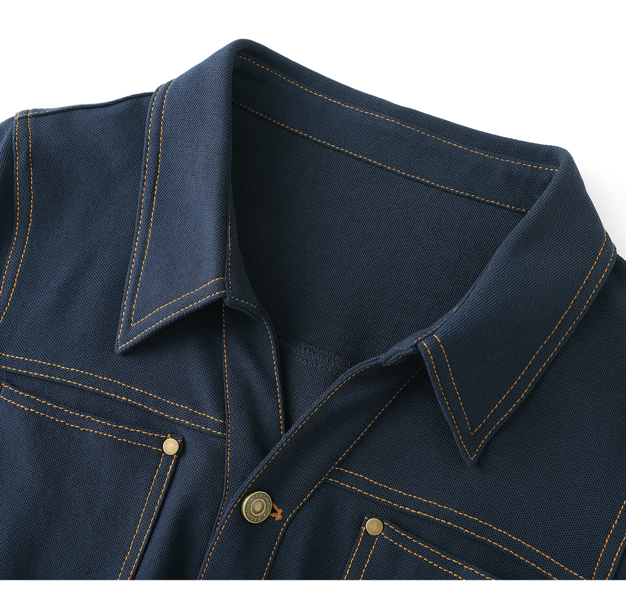 Đầm denim nữ cổ V eo cao tay ngắn dáng ôm — xanh lam chi tiết 18