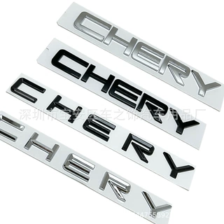 CHERY车标 适用于奇瑞改装英文字母CHERY标志车身贴标 后备箱贴标