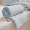 Rope-embedded summer quilt-Milk ball rabbit