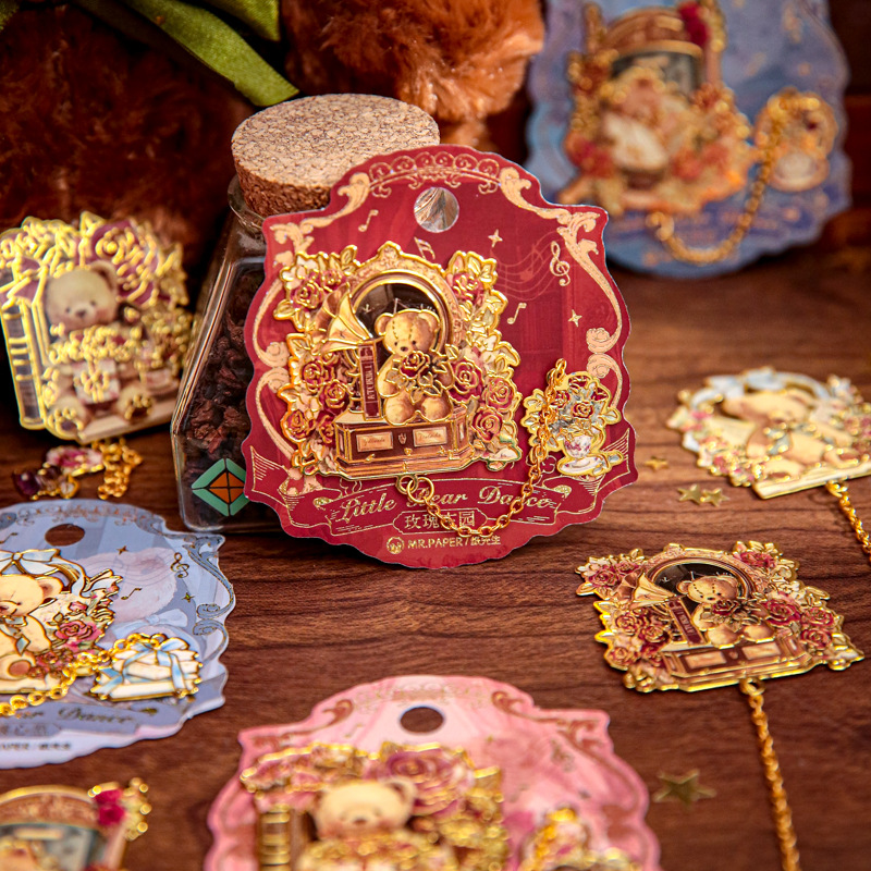 Mr. Paper National Wind Metal Marcadores Fragrant Floating Flowers Flying Moon Series Ancient Wind Scenic Area Souvenir Marcadores de lectura