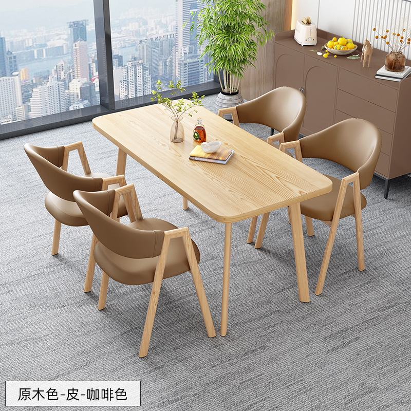 北欧の長方のテーブルは簡単で、業務的に接客します。