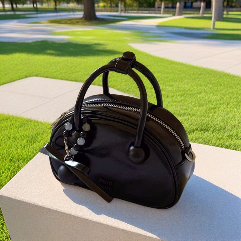 Nanfeng Chio2nd Sweet Date Genuine Leather Pillow Bag Exquisite Small Handbag For Women Wedding Bag Shoulder Crossbody Bag - Thumbnail 7