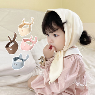2023 baby scarf children's cartoon scarf autumn and winter male and female baby triangle scarf windproof baby triangle scarf