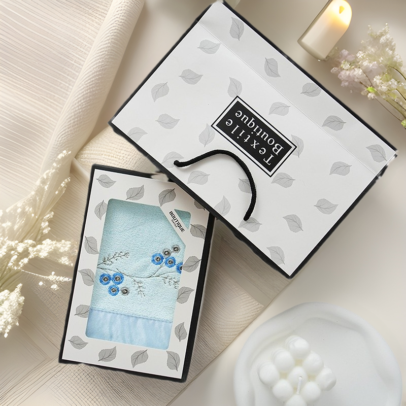 Towel gift box gift suit holiday wedding gift embroidered word gift towel can be set LOGO a generation of hair
