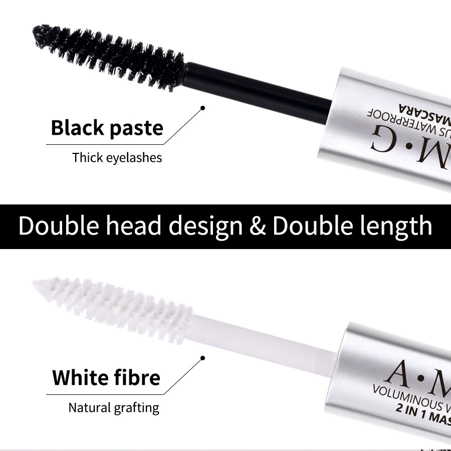 (Cross-border trading), double-sided lengthening dense mascara, long-term effect, styling, no smudge