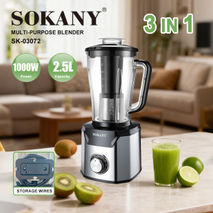 Foreign Trade Sokany03072 Juicer Household Three-In-One Cooking Machine Wall Breaker Grinder Bean Grinder Juice Machine