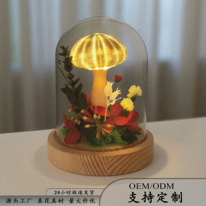 永生花小海胆玻璃罩情人节生日礼物送同学闺蜜女友云南玫瑰玫瑰花|undefined