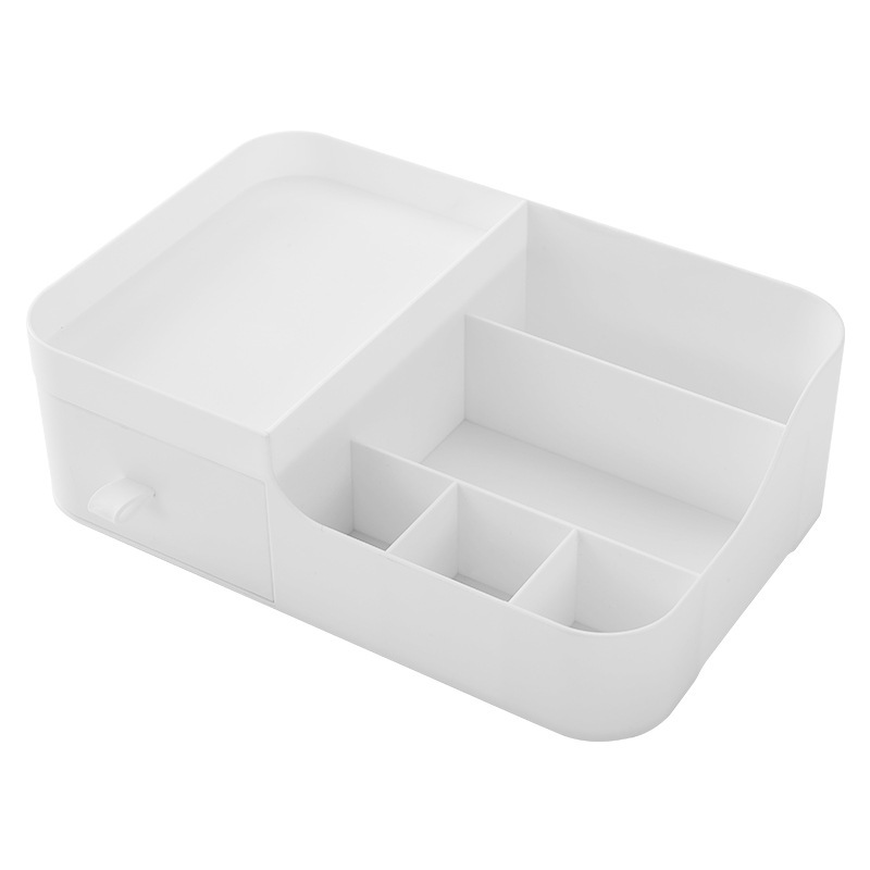 Caja de almacenamiento de cosméticos tocador cuidado de la piel caja de almacenamiento de escritorio simple lápiz labial máscara caja de cosméticos rack de almacenamiento