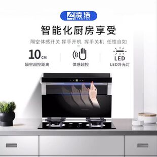 Linghao Split-Type Integrated Stove Voice Intelligent Control Multi-Functional Household All-In-One Large Suction Lower Exhaust Range Hood