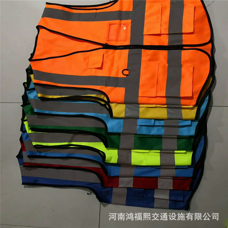 背心批发环卫工作服工地施工安全马甲LED夜间骑行代驾反光衣