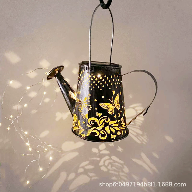 Пятно солнечная лампа бабочки чайник лампа солнечной газонная лампа наружная водонепроницаемая полая лампа декоративная лампа дворовая лампа