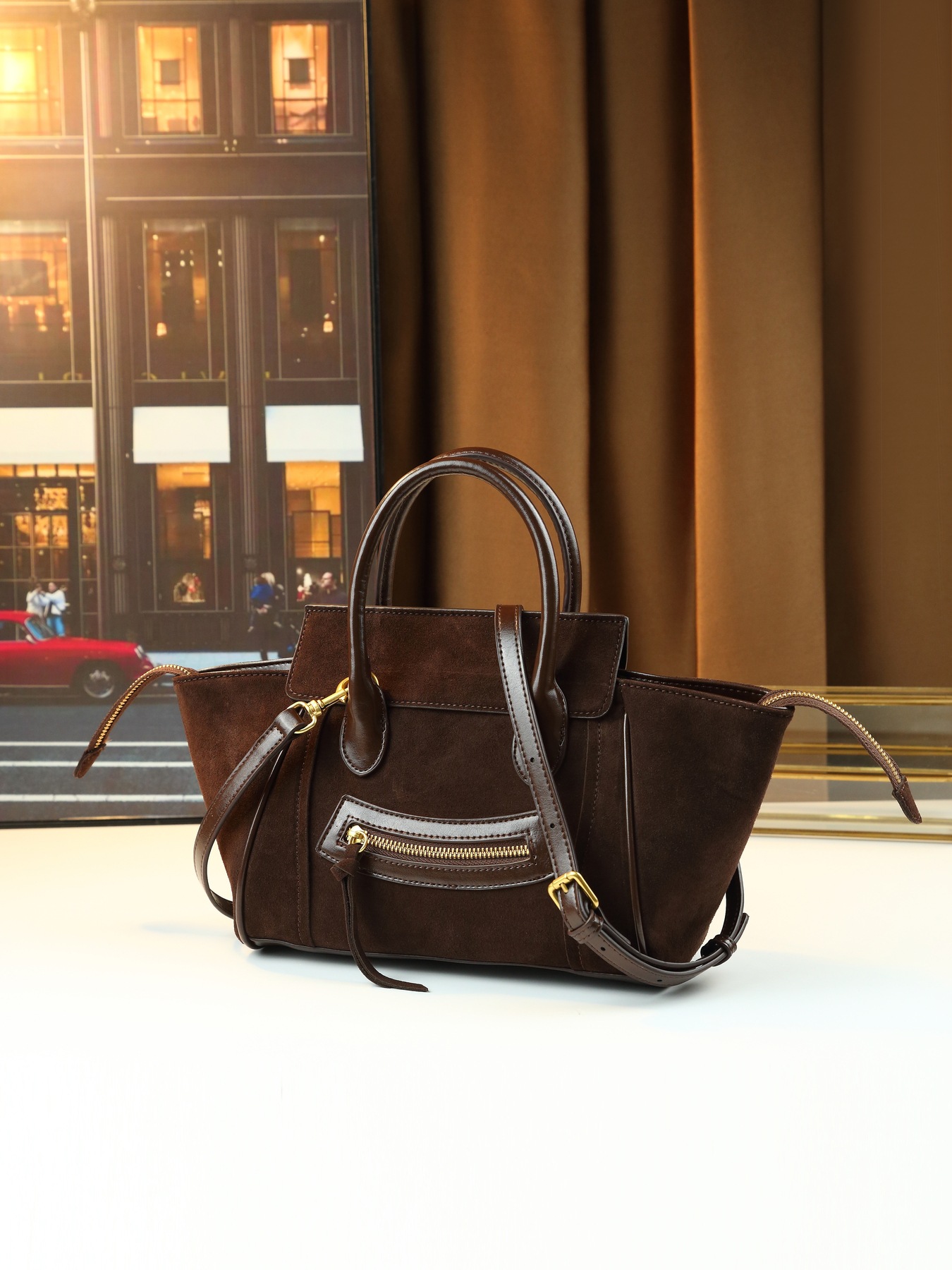Women's Smiley Face Handbag Large Capacity Pu Leather Shoulder Bag_voghion.com