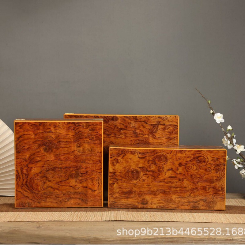 高級ギフトボックス 塗装木箱 小缶茶ギフトボックス 空箱 18缶 24本 30缶 特産品・漢方薬用汎用包装箱|undefined