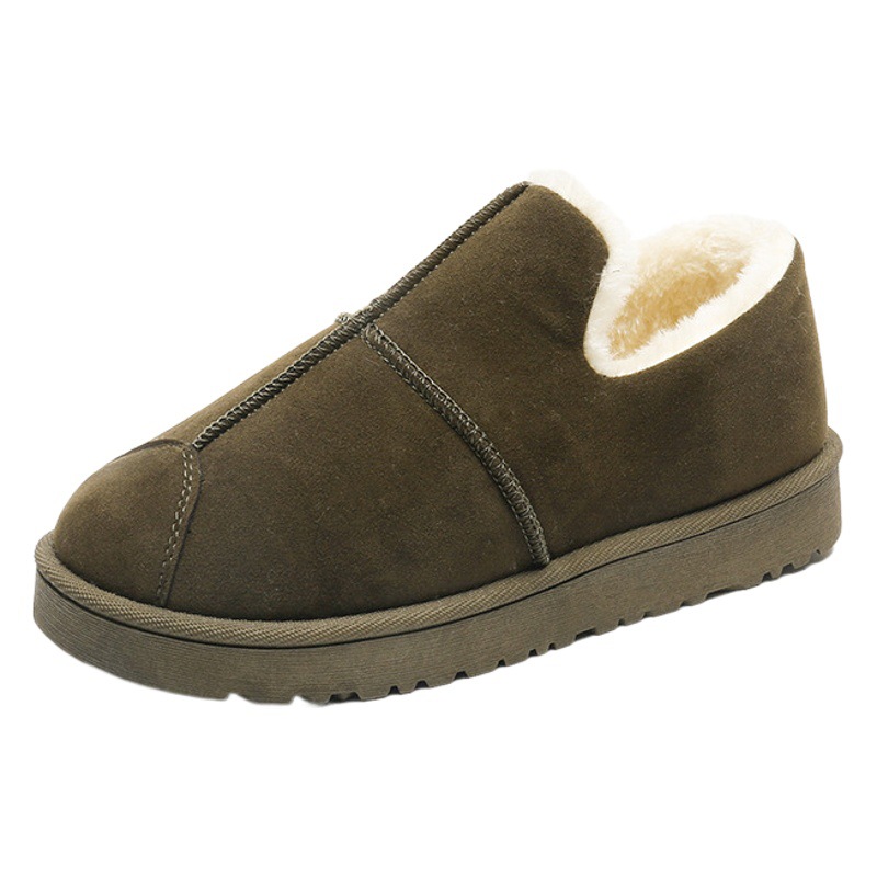Cotton Shoes for Women 2024 New Winter Shoes Fleece-Lined Versatile Korean Style Student Winter Short Boots Warm Boots Snow Boots