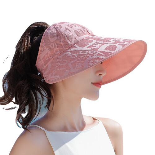 MEETSUNNY Korean style fashion oversized brim sunshade summer outdoor activities anti-UV sunscreen hat forehead protector hat
