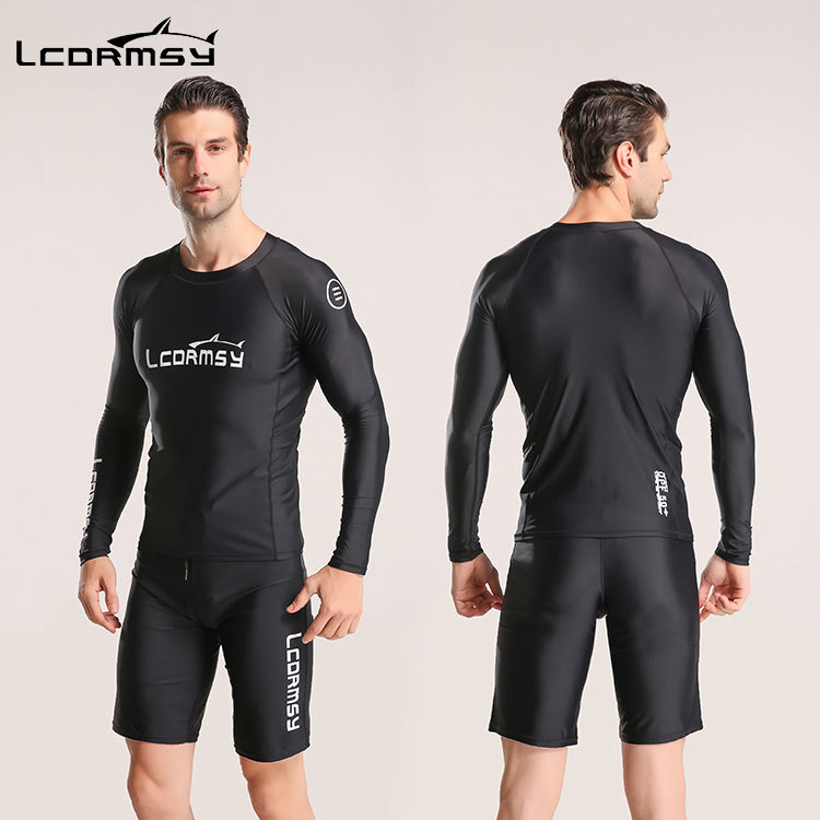 LCDRMSY/Langchen New Jellyfish Suit Diving Suit Long Sleeve Sun Protection Beach Surf Suit Men