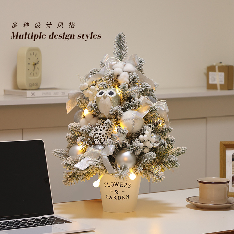 Decoraciones de Navidad escenario diseño árbol de Navidad doméstico pequeño cifrado decoración lámpara diy hecha a mano paquete de viento image 1