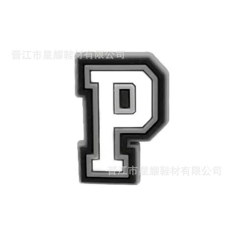 En stock agujero zapatos accesorios PVC plástico gota zapato flor zapato hebilla zapato decoración carta número 37 correa de muñeca hebilla decorativa flor